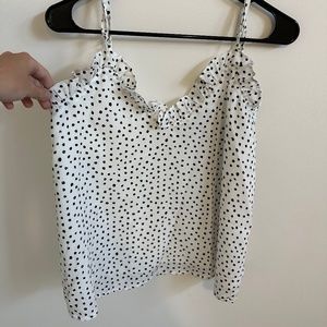 Spotted cami tank (WORN ONCE)